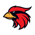 Small Cardinal Mascot Temporary Tattoo